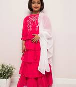 Ethereal elegance: handcrafted georgette 3-piece set