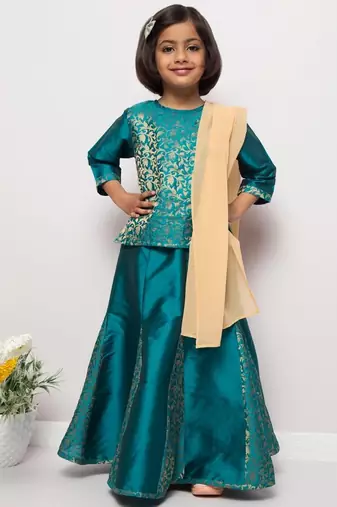 Lehenga-top-duppata-3 pcs set