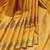 Mustard yellow and gold pure zari silk saree