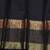 Black and gold pure zari silk saree