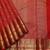 Red temple pure zari silk saree