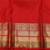 Red temple pure zari silk saree