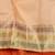 Orange and gold pure zari silk saree