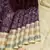 Jamun purple pure zari silk saree with silk mark certified