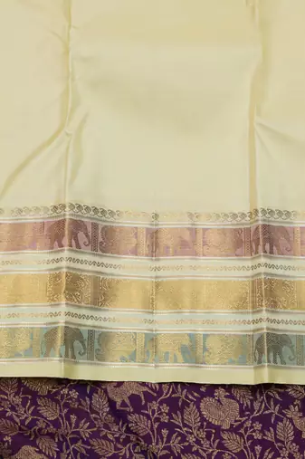 Jamun purple zari silk saree 