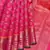 Pink and gold pure zari silk saree with silk mark certified
