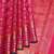 Dual tone pink traditional pure zari silk saree