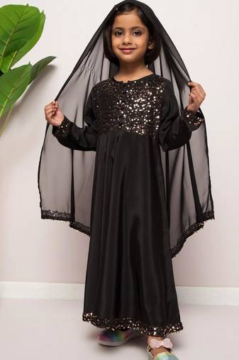 Long dress with matching dupatta