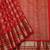 Scarlet red and gold pure zari silk saree