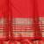 Scarlet red and gold pure zari silk saree