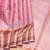 Pastel pink and gold pure zari silk saree