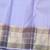 Periwinkle pure zari silk saree