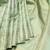 Mint green pure zari silk saree