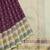 Purple and cream designer pure zari silk saree