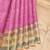 Pink and peach pure zari silk saree