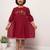 Midi dress with handwork embellishments