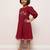 Midi dress with handwork embellishments