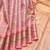 Peach tissue pure zari silk saree