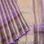 Lavender pure zari silk saree