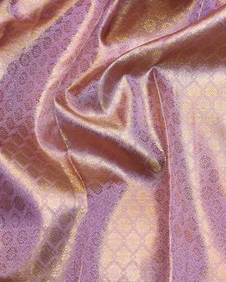 Lavender pure zari silk saree with silk mark certified 3