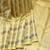 Golden cream pure zari silk saree