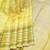 Lemon yellow pure zari silk saree