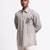 White animal plain linen shirt
