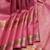 Pink and red pure zari silk saree