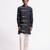 Blue floral plain linen kurta
