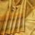 Golden mustard pure zari tissue silk saree