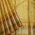 Golden mustard pure zari tissue silk saree