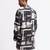 Black & white digital printed linen kurta