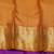 Purple and mustard pure zari silk saree