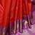 Red and lavender pure zari silk saree