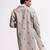 White floral plain linen jacket