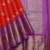 Red and lavender pure zari silk saree