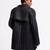 Black floral plain linen jacket
