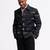 Black digital plain linen jacket
