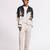 Black & white digital printed linen jacket