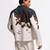 Black & white digital printed linen jacket