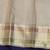 Blue and beige pure zari silk saree