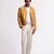 Yellow floral printed linen jacket
