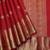Red and gold pure zari silk saree