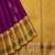Purple and yellow pure zari silk saree