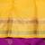Purple and yellow pure zari silk saree