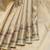 Beige bridal pure zari silk saree