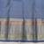 Off white and grey pure zari kanjivaram silk saree