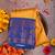 Golden brocade semi silk saree