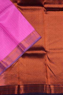 Rosemilk pink silk saree with silk mark certified 2