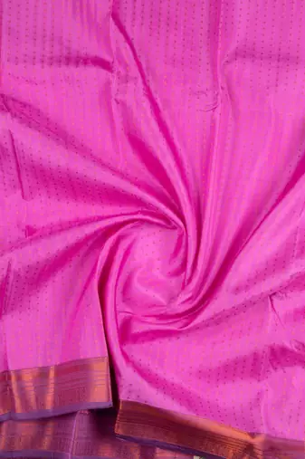 Rosemilk pink silk saree with silk mark certified